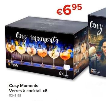 Promotions Cosy moments verres à cocktail x6 - Cosy Moments - Valide de 25/04/2019 à 12/05/2019 chez Euro Shop