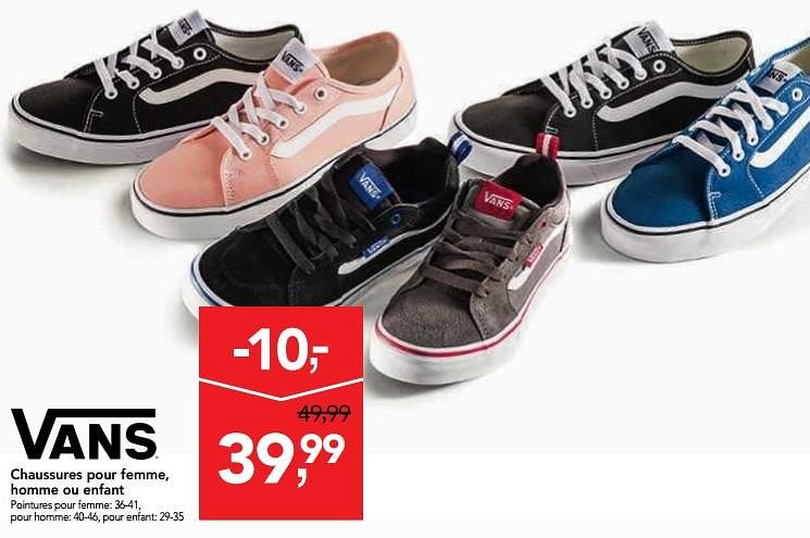 promo vans femme