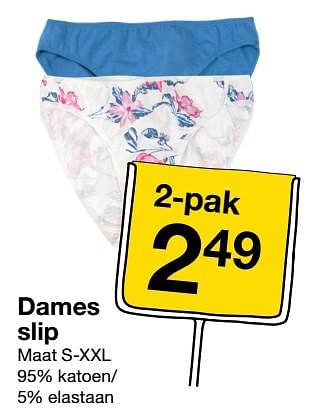 Promoties Dames slip - Huismerk - Zeeman  - Geldig van 20/04/2019 tot 02/05/2019 bij Zeeman