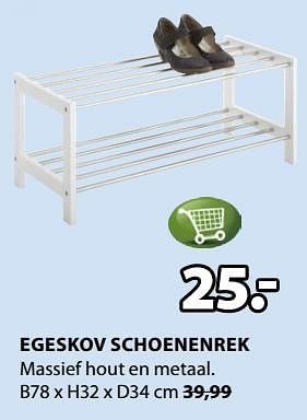 Promoties Egeskov schoenenrek - Huismerk - Jysk - Geldig van 15/04/2019 tot 28/04/2019 bij Jysk