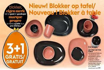 Promoties Servies- service cairo - Huismerk - Blokker - Geldig van 17/04/2019 tot 30/04/2019 bij Blokker