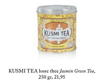 Promoties Losse thee jasmin green tea - Kusmi Tea - Geldig van 26/02/2019 tot 01/07/2019 bij De Bijenkorf