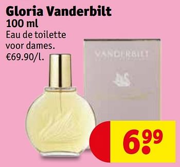 Promotions Gloria vanderbilt edt - Gloria Vanderbilt - Valide de 23/04/2019 à 28/04/2019 chez Kruidvat