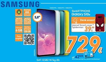 Promoties Samsung smartphone galaxy s10e - Samsung - Geldig van 25/04/2019 tot 26/05/2019 bij Krefel