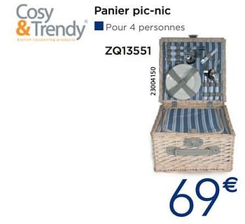 Promotions Panier pic-nic - Cosy & Trendy - Valide de 25/04/2019 à 26/05/2019 chez Krefel