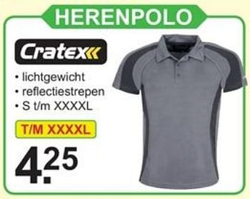 Promoties Herenpolo - Cratex - Geldig van 22/04/2019 tot 11/05/2019 bij Van Cranenbroek