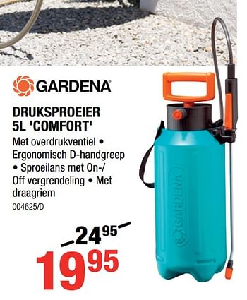 Promoties Druksproeier 5l comfort - Gardena - Geldig van 18/04/2019 tot 28/04/2019 bij HandyHome