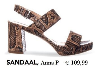Promotions Sandaal - Anna P - Valide de 11/04/2019 à 21/09/2019 chez Avance