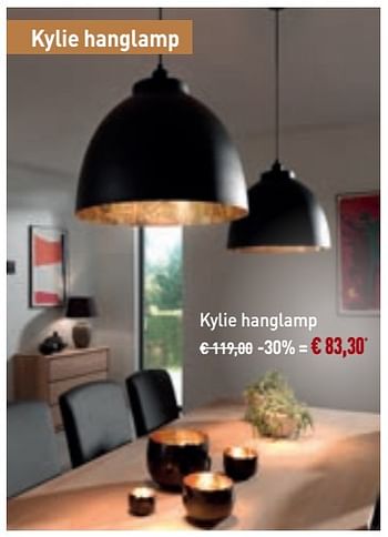 Promoties Kylie hanglamp - Bristol - Geldig van 28/04/2019 tot 25/05/2019 bij Overstock
