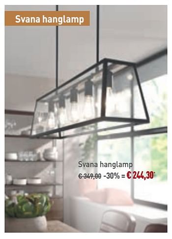 Promoties Svana hanglamp - Bristol - Geldig van 28/04/2019 tot 25/05/2019 bij Overstock