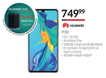 Promoties Huawei p30 - Huawei - Geldig van 15/04/2019 tot 15/05/2019 bij Selexion