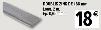 Promotions Doublis zinc de - Produit Maison - Brico Depot - Valide de 01/04/2019 à 31/12/2019 chez Brico Depot