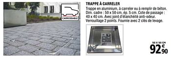 Promotions Trappe à carreler - Produit Maison - Brico Depot - Valide de 01/04/2019 à 31/12/2019 chez Brico Depot