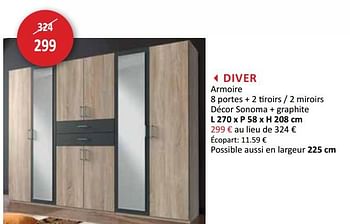 Promotion Weba Diver Armoire Produit Maison Weba Meubles Valide Jusqua 4 Promobutler