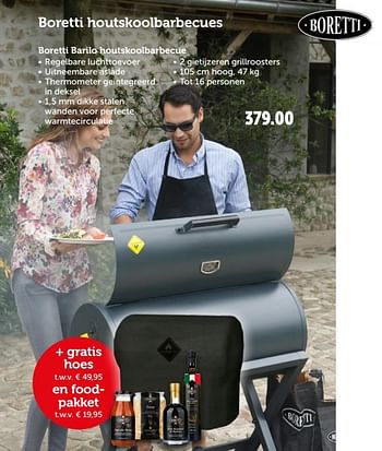 Promoties Boretti houtskoolbarbecues - Boretti - Geldig van 08/05/2019 tot 19/05/2019 bij Aveve