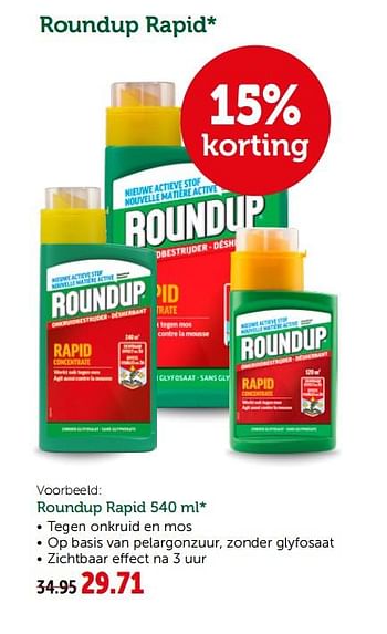 Promoties Roundup rapid - Roundup - Geldig van 08/05/2019 tot 19/05/2019 bij Aveve