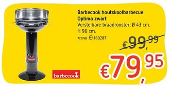 Promoties Barbecook houtskoolbarbecue optima zwart - Barbecook - Geldig van 30/04/2019 tot 05/06/2019 bij Dreamland