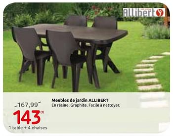 Promotions Meubles de jardin allibert - Allibert - Valide de 02/05/2019 à 13/05/2019 chez Brico