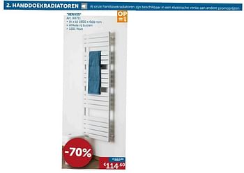 Promoties Handdoekradiator xerxes - Huismerk - Zelfbouwmarkt - Geldig van 30/04/2019 tot 27/05/2019 bij Zelfbouwmarkt