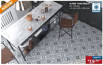 Promoties Vloer vigo multi - Vigo - Geldig van 30/04/2019 tot 27/05/2019 bij Zelfbouwmarkt