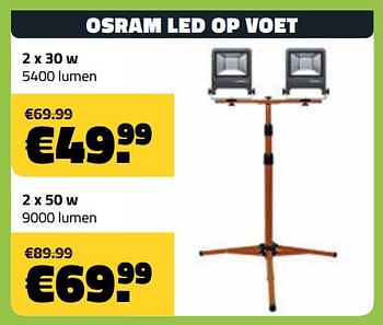 Promoties Osram led op voet - Osram - Geldig van 01/05/2019 tot 31/05/2019 bij Bouwcenter Frans Vlaeminck