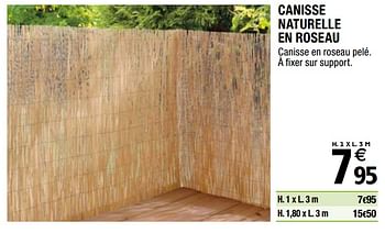 Promo Canisse Naturelle En Bambou chez Brico Dépôt