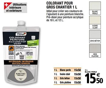 Colorant pour peinture - Brico Dépôt