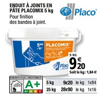 promotion Brico Depot Enduit  joints en p te placomix 