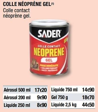 Colle contact néoprène liquide - 750 ml - Brico Dépôt