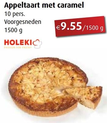Promoties Appeltaart met caramel - Holeki - Geldig van 29/04/2019 tot 25/05/2019 bij Aronde