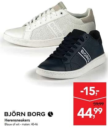 Promoties Herensneakers - Bjorn Borg - Geldig van 08/05/2019 tot 21/05/2019 bij Makro