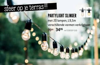 Promoties Partylight slinger - Huismerk - Free Time - Geldig van 30/04/2019 tot 19/05/2019 bij Freetime