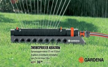Promoties Zwenksproeier aquazoom - Gardena - Geldig van 30/04/2019 tot 19/05/2019 bij Freetime
