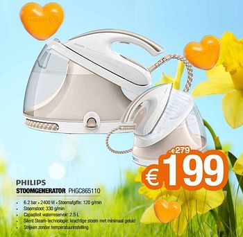 Promotions Philips stoomgenerator phgc865110 - Philips - Valide de 15/04/2019 à 31/05/2019 chez Expert