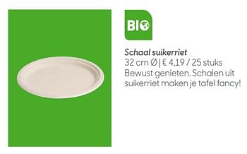 Promoties Schaal suikerriet - Huismerk - Ava - Geldig van 30/04/2019 tot 02/07/2019 bij Ava