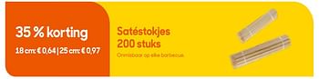 Promoties Satéstokjes - Huismerk - Ava - Geldig van 30/04/2019 tot 02/07/2019 bij Ava