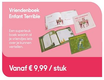 Promoties Vriendenboek enfant terrible - Enfant Terrible - Geldig van 30/04/2019 tot 02/07/2019 bij Ava