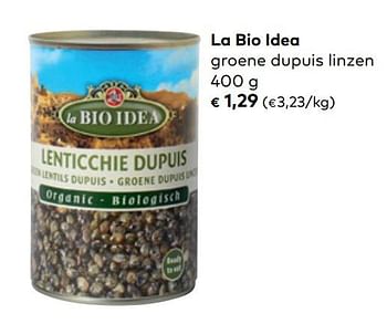 Promoties La bio idea groene dupuis linzen - La Bio Idea - Geldig van 01/05/2019 tot 04/06/2019 bij Bioplanet