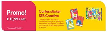 Promoties Cartes sticker ses creative - SES - Geldig van 30/04/2019 tot 02/07/2019 bij Ava