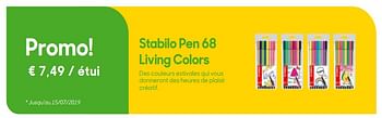 Promoties Stabilo pen 68 living colors - Stabilo - Geldig van 30/04/2019 tot 02/07/2019 bij Ava