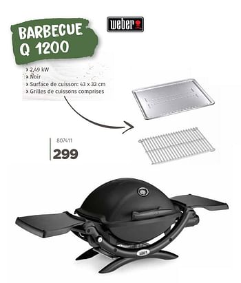 Promoties Barbecue q 1200 - Weber - Geldig van 08/04/2019 tot 31/12/2019 bij Mr. Bricolage