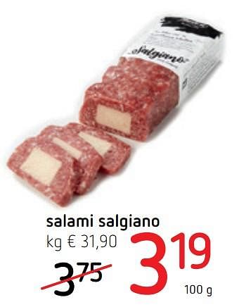 Promotions Salami salgiano - Produit Maison - Spar Retail - Valide de 09/05/2019 à 22/05/2019 chez Spar (Colruytgroup)