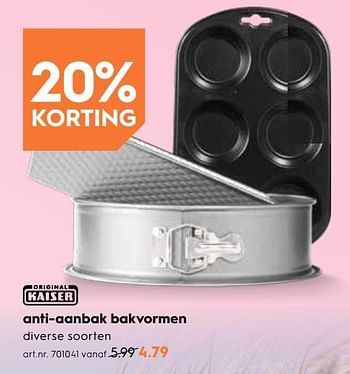 Promoties Anti-aanbak bakvormen - Kaiser - Geldig van 02/05/2019 tot 14/05/2019 bij Blokker