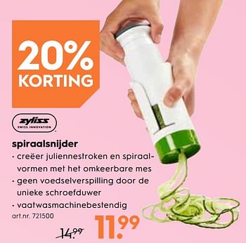 Promoties Spiraalsnijder - Zyliss - Geldig van 02/05/2019 tot 14/05/2019 bij Blokker