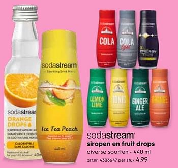 Promoties Siropen en fruit drops - Sodastream - Geldig van 02/05/2019 tot 14/05/2019 bij Blokker