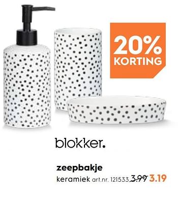 Promoties Zeepbakje - Huismerk - Blokker - Geldig van 02/05/2019 tot 14/05/2019 bij Blokker