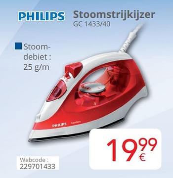 Promoties Philips stoomstrijkijzer gc 1433-40 - Philips - Geldig van 01/05/2019 tot 31/05/2019 bij Eldi