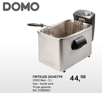 Promotions Domo friteuze do457fr - Domo elektro - Valide de 30/04/2019 à 28/05/2019 chez Supra Bazar