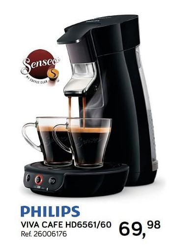 Promoties Philips viva cafe hd6561-60 - Philips - Geldig van 30/04/2019 tot 28/05/2019 bij Supra Bazar