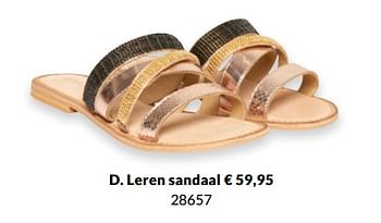 Promoties Leren sandaal - Huismerk - Bon'A Parte - Geldig van 08/04/2019 tot 30/06/2019 bij Bon'A Parte